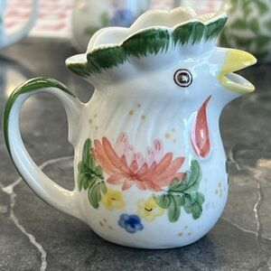 Vintage rooster creamer Andrea by Sadek